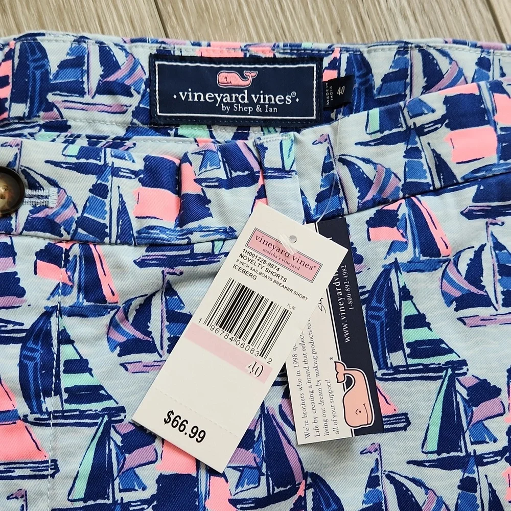 NWT Vineyard Vines Sailboat Breaker shorts - Picture 2 of 5
